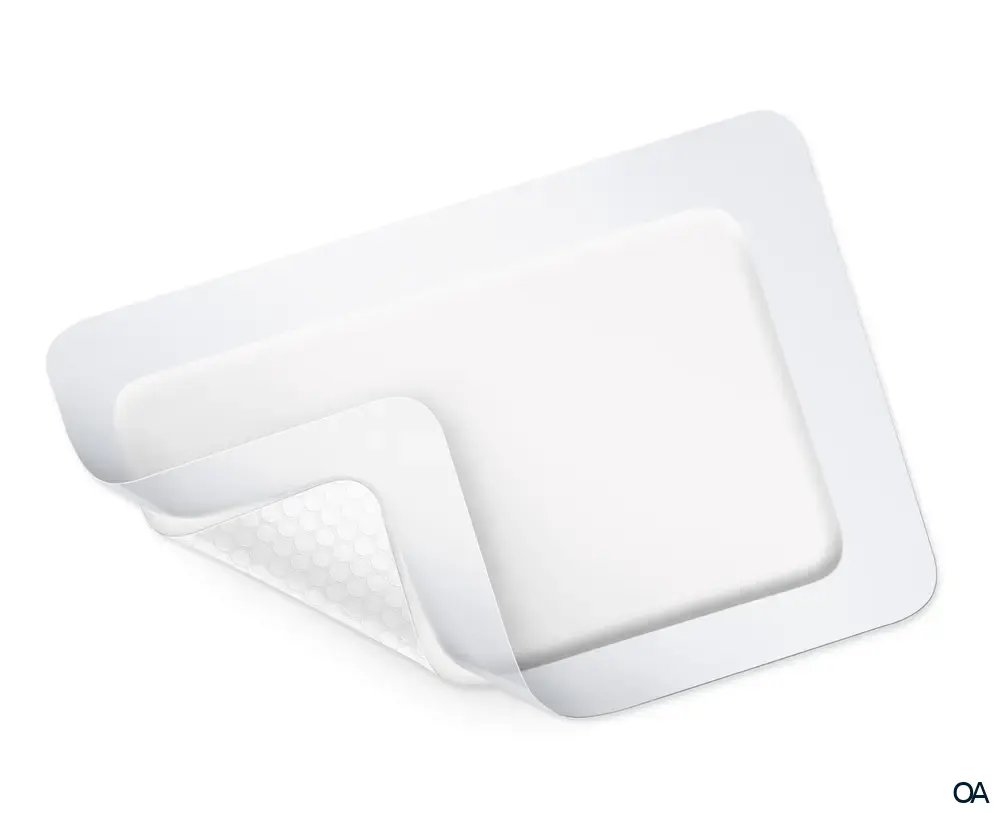 HydroTac® Comfort Selbsthaftender Schaumverband mit Gelbeschichtung steril, 15 x 20 cm