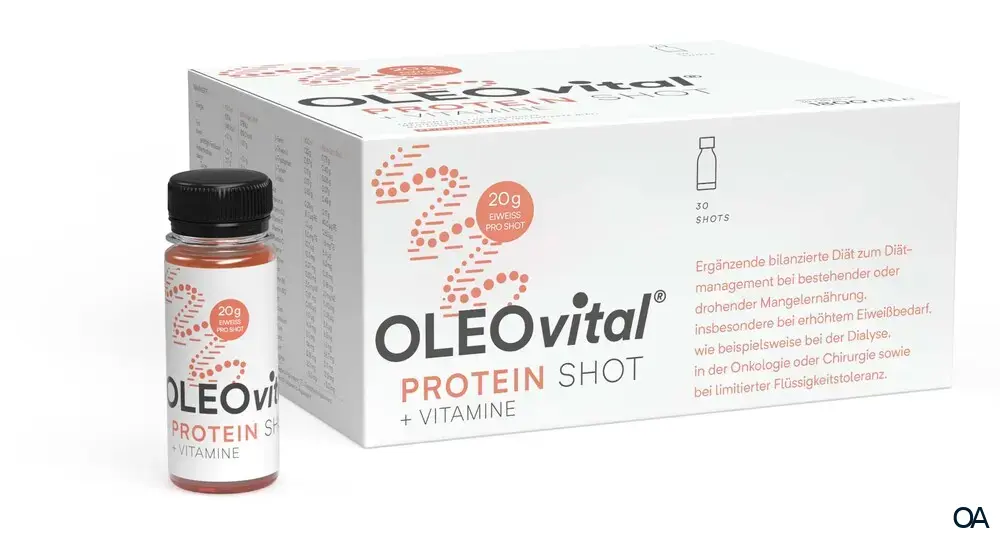 OLEOvital® Protein Shot + Vitamine - Pfirsich-Mirabelle 60 ml
