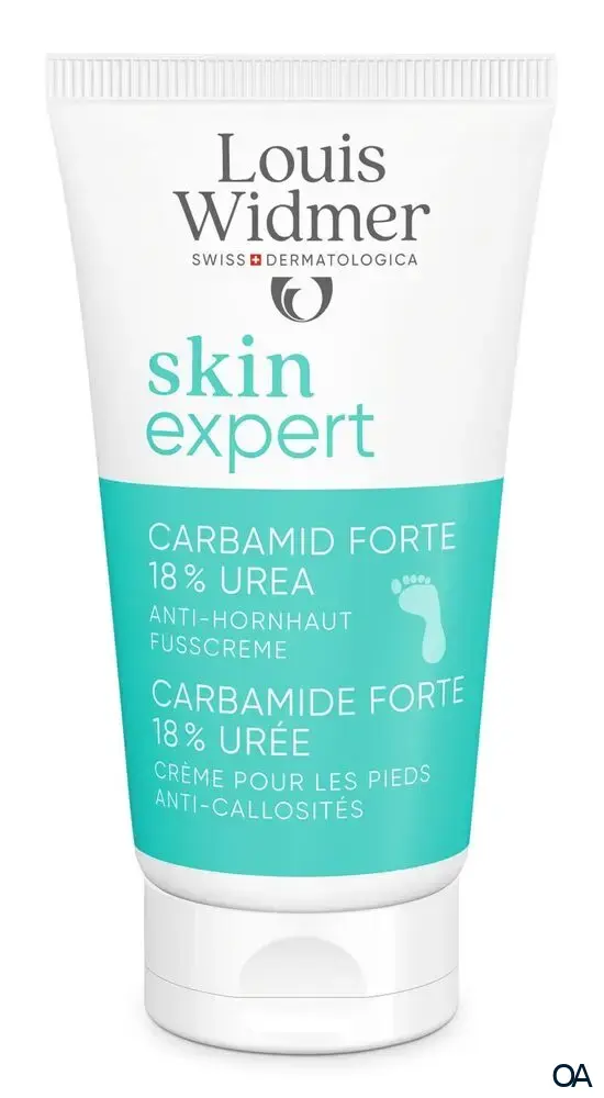 Louis Widmer skinexpert Carbamid Forte 18 % Urea Anti-Hornhaut Fusscreme ohne Parfum