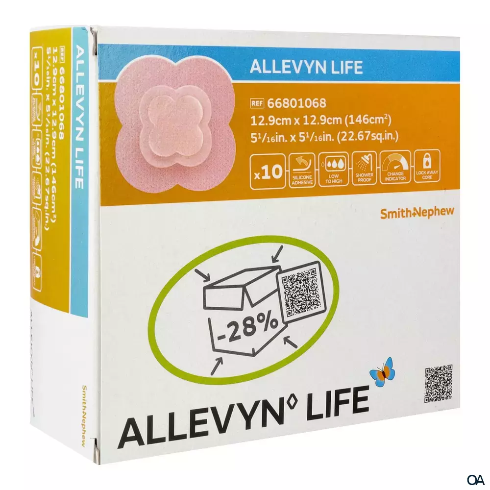 ALLEVYN LIFE Schaumverband steril, 12,9 x 12,9 cm ALLEVYN LIFE Schaumverband steril, 12,9 x 12,9 cm