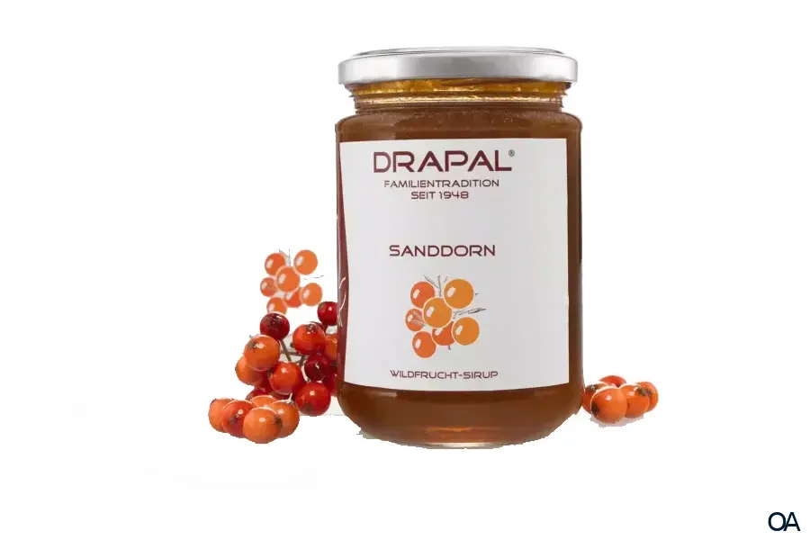 DRAPAL® Sanddorn Wildfruchtsirup Glas ohne Faltschachtel