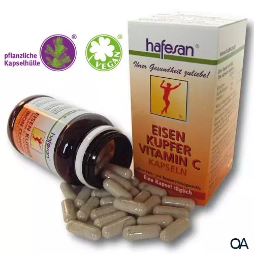 hafesan Eisen + Kupfer + Vitamin C Kapseln