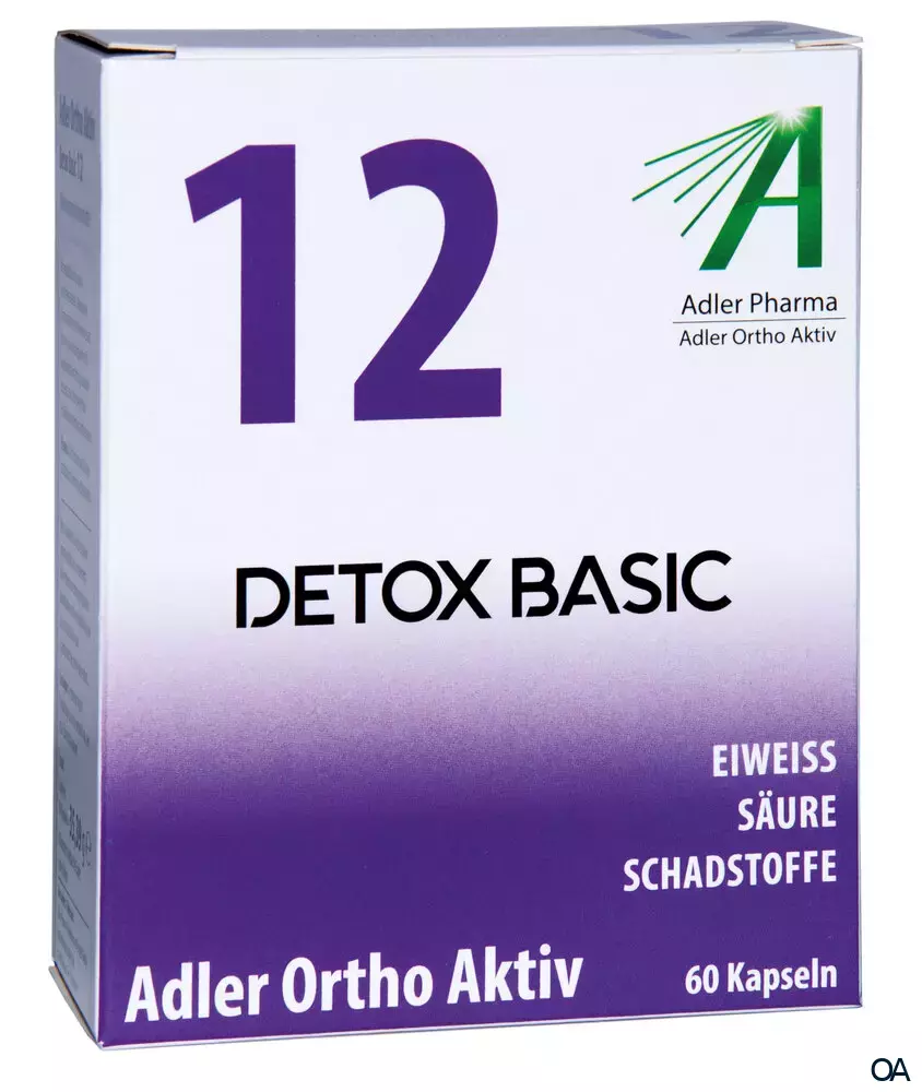 Adler Ortho Aktiv Nr. 12 Detox Basic Kapseln Adler Ortho Aktiv Nr. 12 Detox Basic Kapseln