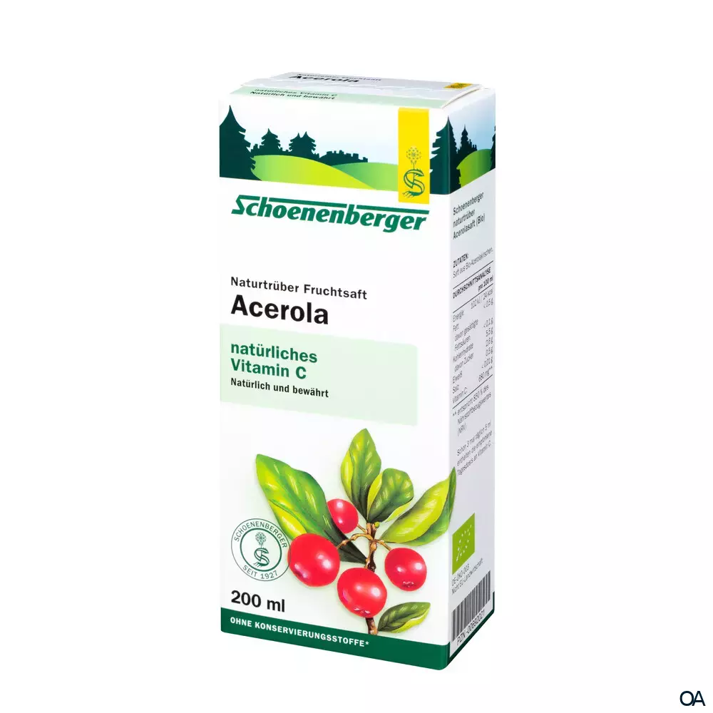 Schoenenberger Acerola Naturtrüber Fruchtsaft (BIO) Schoenenberger Acerola Naturtrüber Fruchtsaft (BIO)