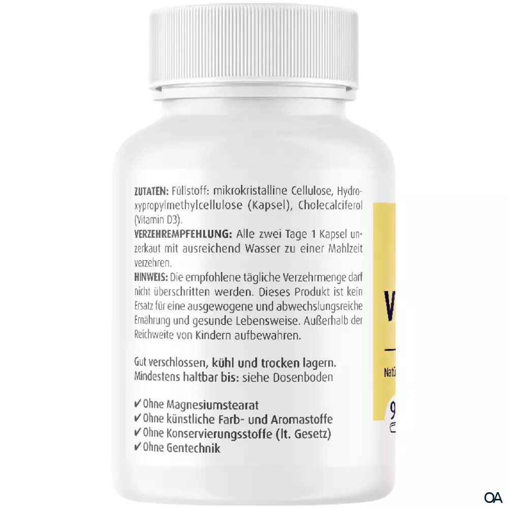 ZeinPharma Vitamin D3 2000 I.E. Kapseln