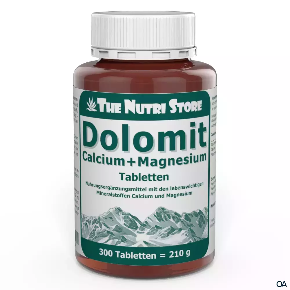 The Nutri Store Dolomit Calcium + Magnesium Tabletten