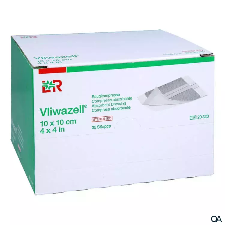 Vliwazell® Saugkompressen steril, 10 x 10 cm