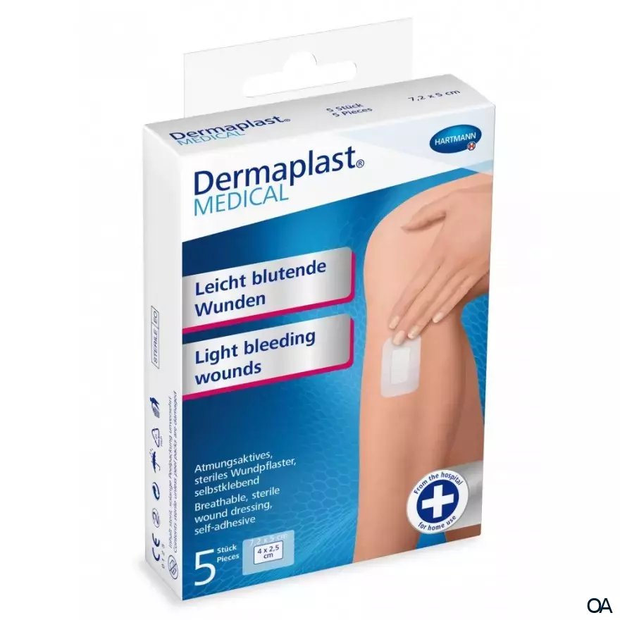 Dermaplast® MEDICAL Leicht blutende Wunden (atmungsaktiv) 15 x 9cm