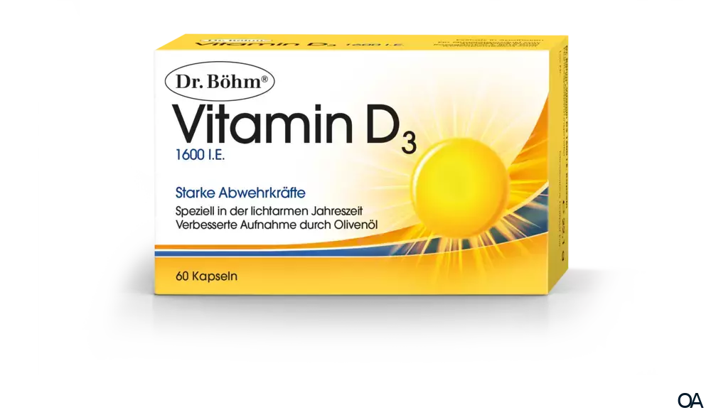 Dr. Böhm® Vitamin D3 1600 I.E. Kapseln Dr. Böhm® Vitamin D3 1600 I.E. Kapseln