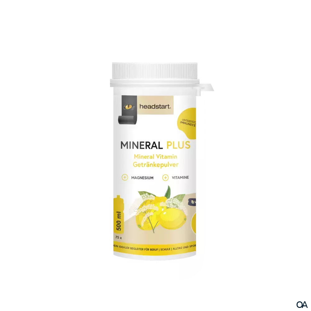 headstart MINERAL PLUS Getränkepulver Holunderblüte-Zitrone headstart MINERAL PLUS Getränkepulver Holunderblüte-Zitrone