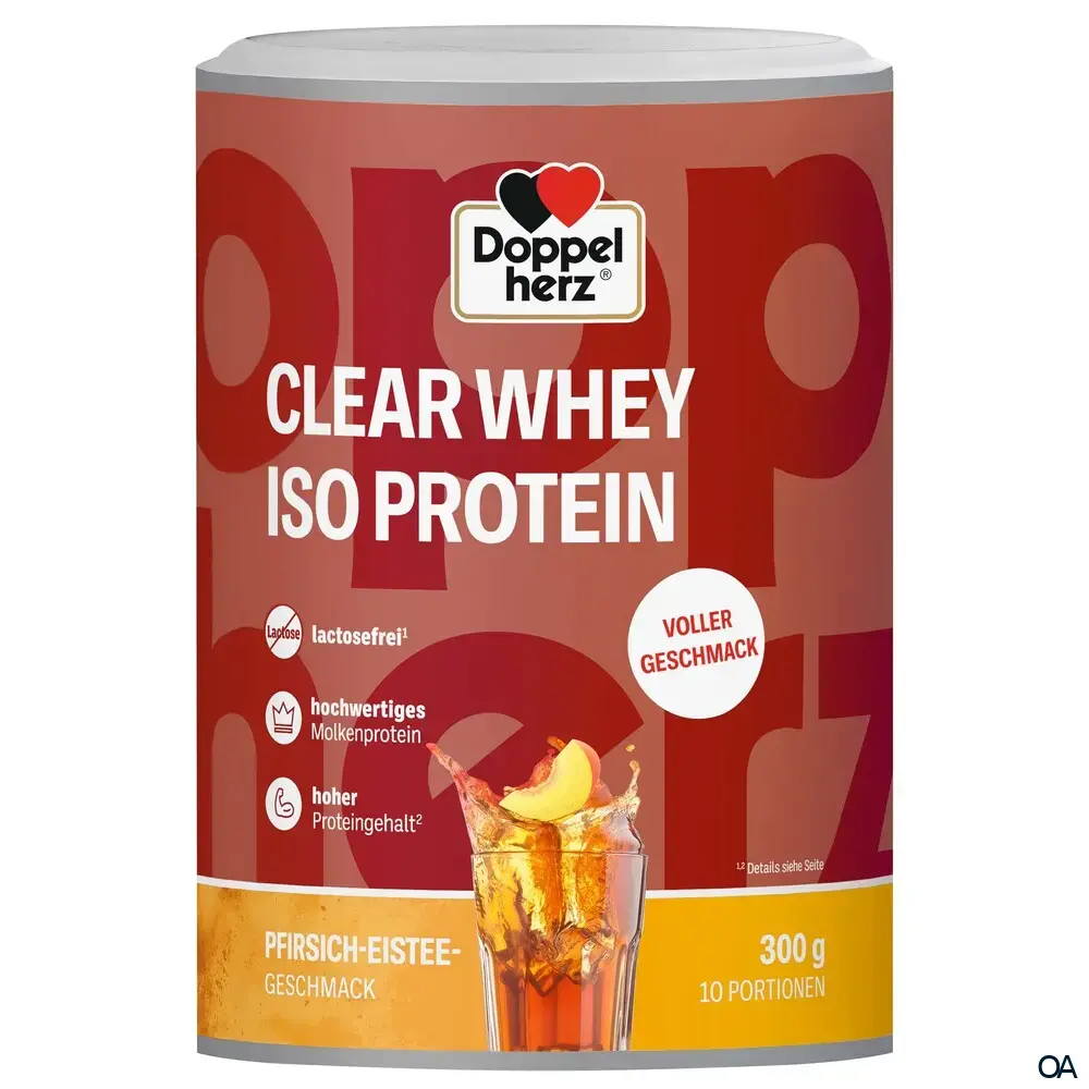 Doppelherz CLEAR WHEY ISO PROTEIN Pfirsich-Eistee Pulver