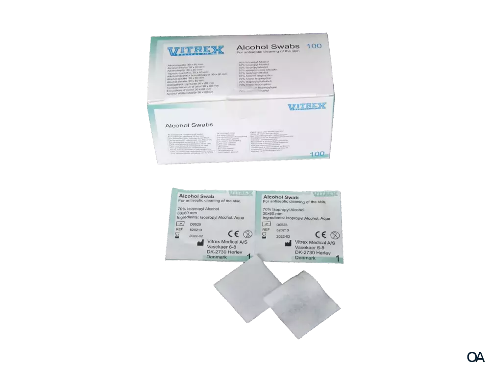 Vitrex Alkoholtupfer 3 x 3 cm Vitrex Alkoholtupfer 3 x 3 cm