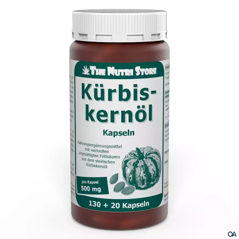 The Nutri Store Kürbiskernöl Kapseln The Nutri Store Kürbiskernöl Kapseln