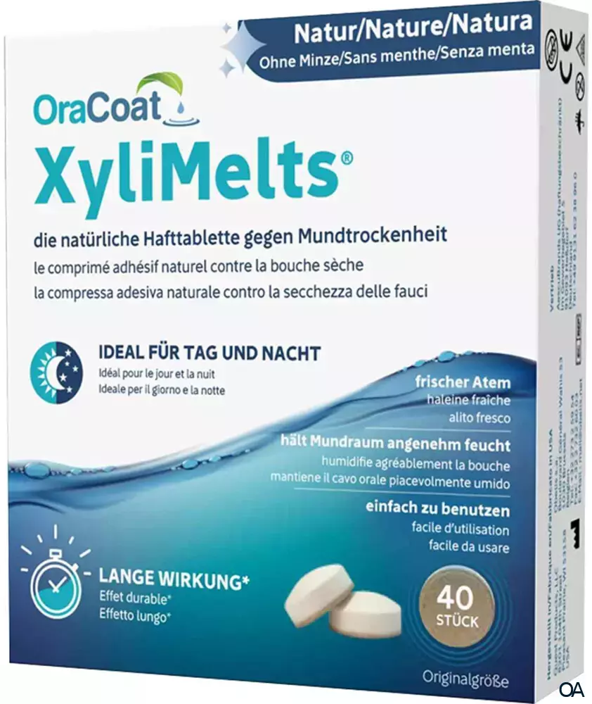 OraCoat XyliMelts Hafttabletten Natur (ohne Minze) OraCoat XyliMelts Hafttabletten Natur (ohne Minze)