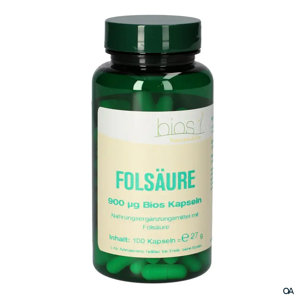 Bios Folsäure 900 mcg Kapseln Bios Folsäure 900 mcg Kapseln