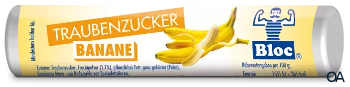 Bloc® Traubenzucker Banane Rolle Bloc® Traubenzucker Banane Rolle