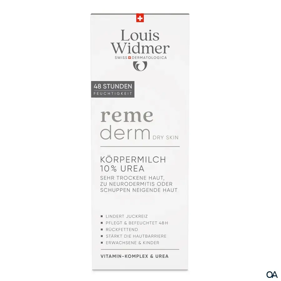 Louis Widmer Remederm Dry Skin Körpermilch 10 % Urea - leicht parfümiert