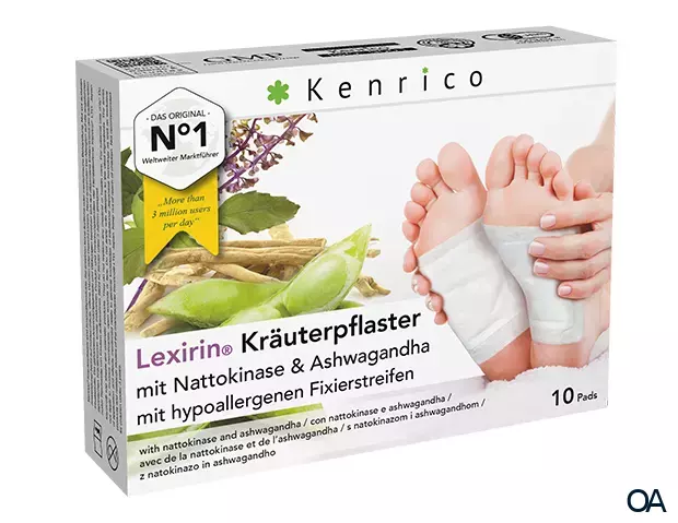 Kenrico Lexirin Kräuterpflaster mit Nattokinase und Ashwagandha Kenrico Lexirin Kräuterpflaster mit Nattokinase und Ashwagandha