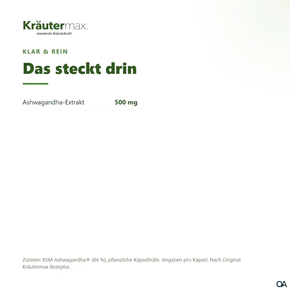 Kräutermax Ashwagandha Kapseln