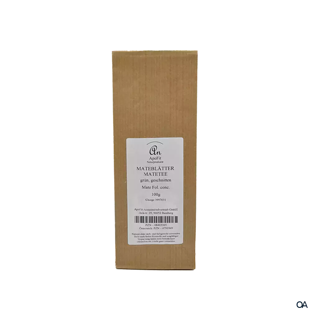 ApoFit Mateblätter grün Matetee geschnitten ApoFit Mateblätter grün Matetee geschnitten
