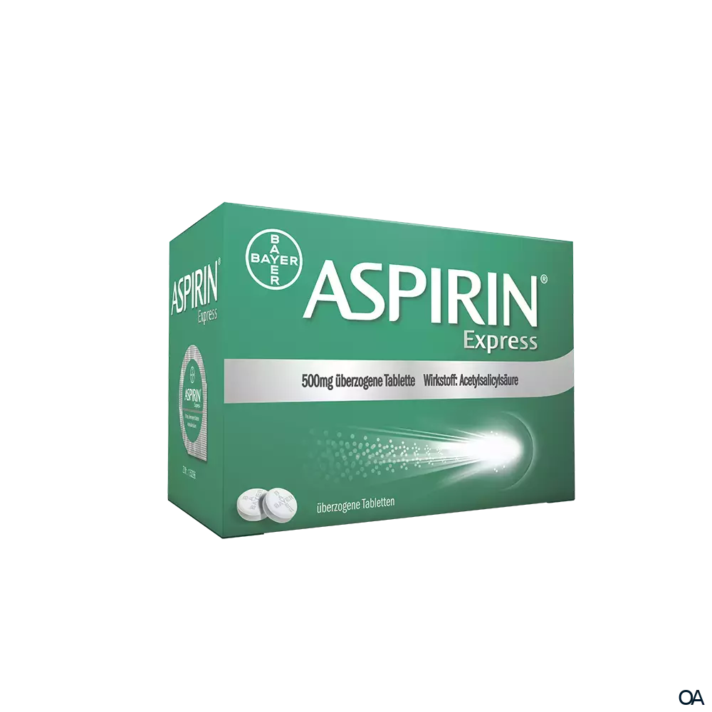 Aspirin® Express 500 mg überzogene Tabletten Aspirin® Express 500 mg überzogene Tabletten