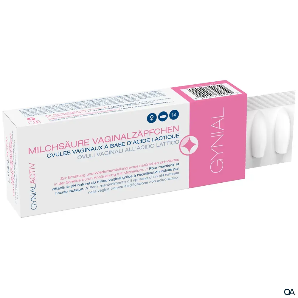 GynialActiv Milchsäure Vaginalzäpfchen