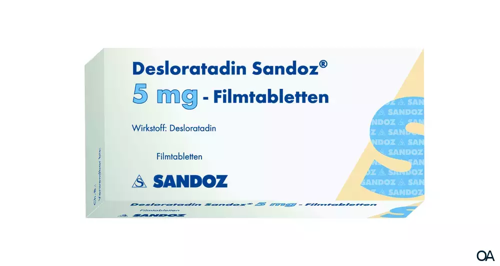 Desloratadin Sandoz Filmtabletten 5mg Desloratadin Sandoz Filmtabletten 5mg