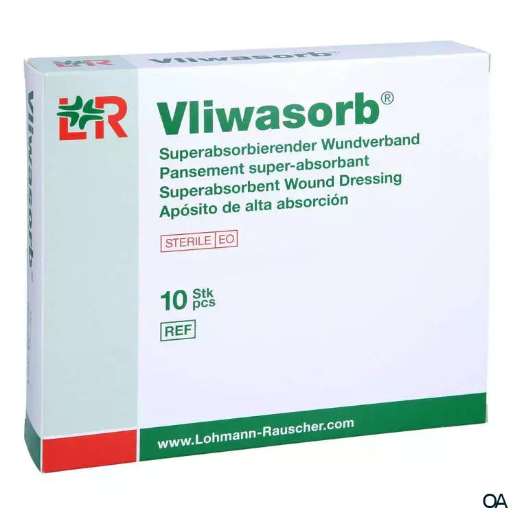Vliwasorb® Superabsorbierender Wundverband, steril, 7,5 x 7,5 cm