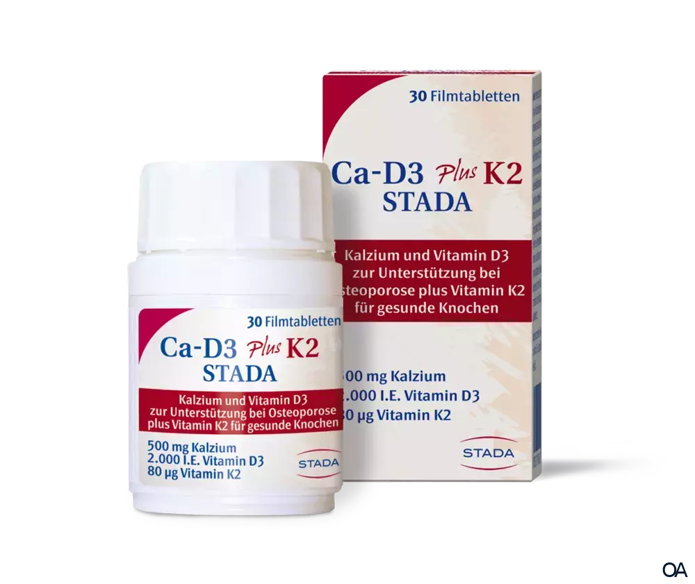 Ca-D3-STADA plus K2 Filmtabletten Ca-D3-STADA plus K2 Filmtabletten