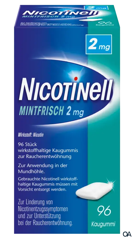 Nicotinell MintFrisch 2mg–wirkstoffhaltige Kaugummis zur Raucherentwöhnung