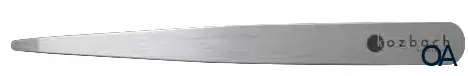 Kozbach Pharma 1311R Haarpinzette, rund silbermatt, rostfrei, 9,5 cm