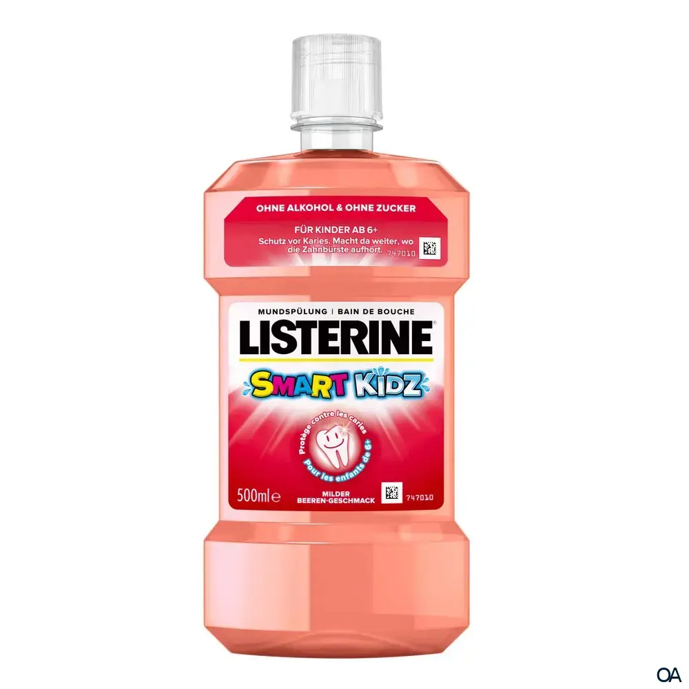 Listerine Smart Kidz Mild Berry Mundspüllösung Listerine Smart Kidz Mild Berry Mundspüllösung