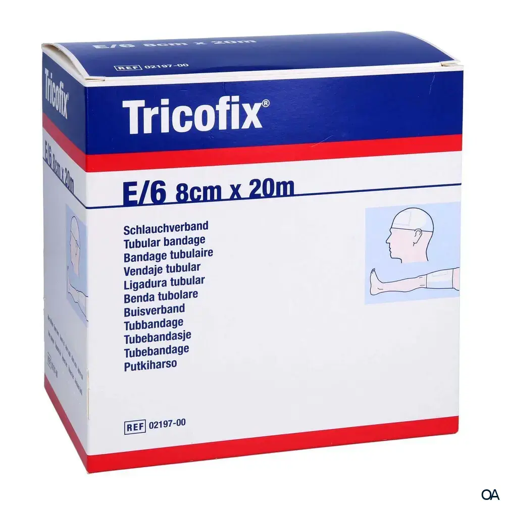 Tricofix® Schlauchverband Rolle - Oberschenkel und kleine Köpfe - E/6 - 20 m x 8,2 cm