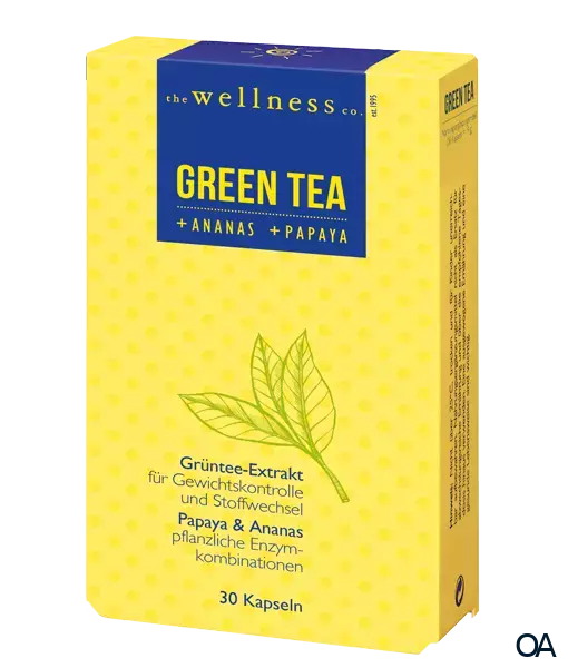 Wellness GREEN TEA + ANANAS + PAPAYA Kapseln Wellness GREEN TEA + ANANAS + PAPAYA Kapseln