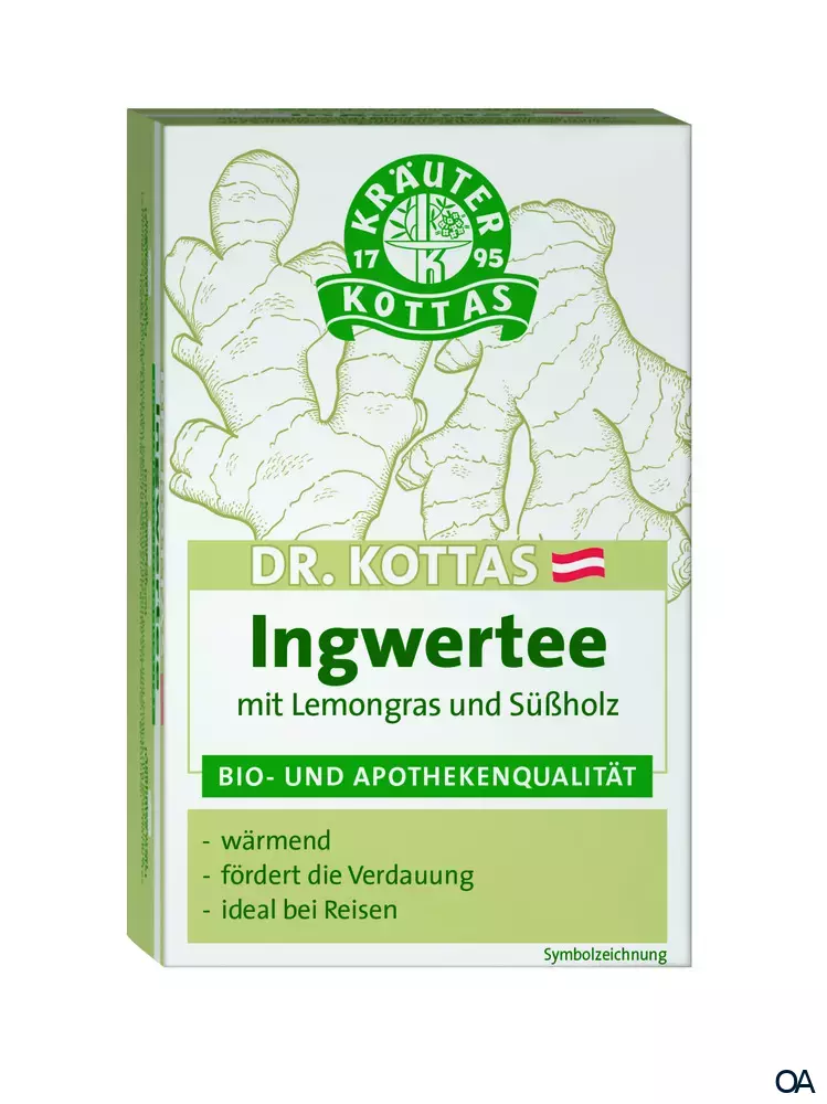 Dr. Kottas Ingwertee mit Lemongras Dr. Kottas Ingwertee mit Lemongras
