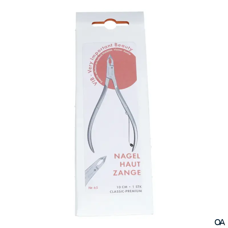 Kozbach Pharma 65 Hautzange, Drehfeder vernickelt, 10 cm