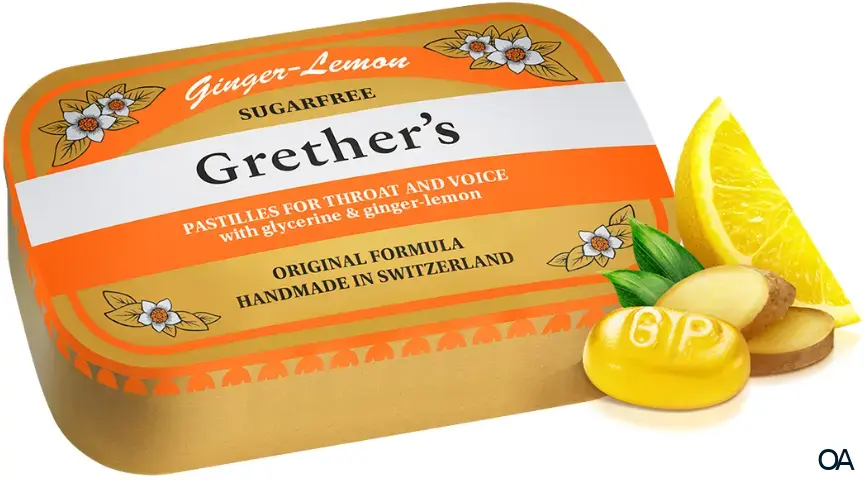 Grether's Ginger Lemon Weichpastillen zuckerfrei