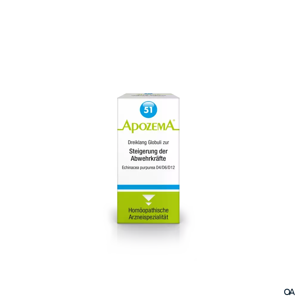 Apozema® Nr. 51: Dreiklang Globuli zur Steigerung der Abwehrkräfte Echinacea purpurea D4/D6/D12 Apozema® Nr. 51: Dreiklang Globuli zur Steigerung der Abwehrkräfte Echinacea purpurea D4/D6/D12